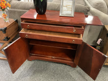 Load image into Gallery viewer, R1291 34”x 16”x 32.5” Antique Cherry Used Storage Cabinet $299.98 - 1 Only
