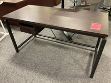 Load image into Gallery viewer, R1603 26”x 58” Espresso Used Desk $99.98 - 1 Only