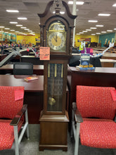 Load image into Gallery viewer, R9090 15.5”x 72” Pecan Tempus Fugitive Used Grandfather Clock $349.98 - 1 Only