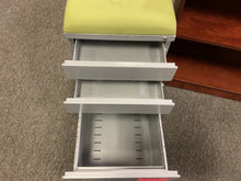 Load image into Gallery viewer, R38 Gray 3 Drawer Rolling Used File w/Green Pading $59.98 - 1 Only