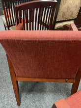 Load image into Gallery viewer, R9907 HON Red/Cherry Wood Frame Used Chair $125.00