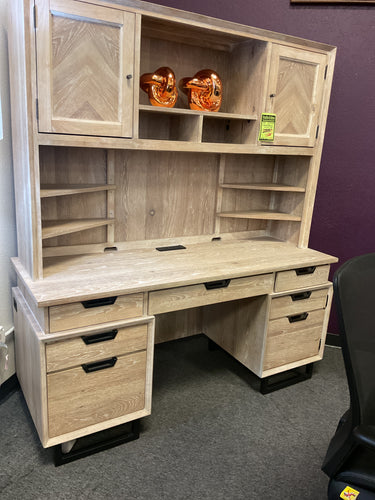 8138/8140 66” Khaki Credenza w/Hutch $1588.00 - 1 Only