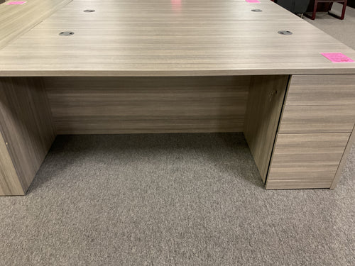 R8812 36”x 72” Gray Lam. Used Desk w/1 File $449.98