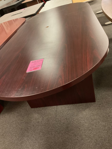 R400 8’ Mahogany Lam Racetrack Used Table $299.98 - 1 Only