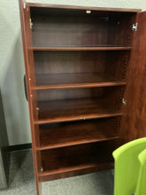 Load image into Gallery viewer, R6700 35”x 65 1/4” Cherry Lam 2 Door Used Storage Cabinet $149.98