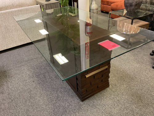 R61 42”x 72” Mahogany/Glass Used Table $499.98 - 1 Only