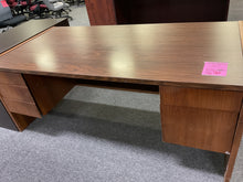 Load image into Gallery viewer, R997 36”x 72” Oak Used desk w/2 Files $74.98 - 1 Only
