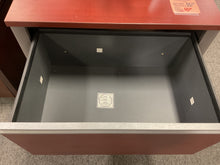 Load image into Gallery viewer, R5401 20”x 31” Cherry/Gray Lam 2 Drawer Used Lateral File $49.98