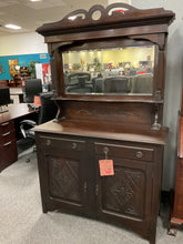 Load image into Gallery viewer, R6703 17”x 48” Mahogany Used Storage Dresser w/Mirror $749.98 - 1 Only