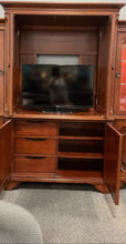 Load image into Gallery viewer, R6702 86” Cherry TV Armoire Used Storage $249.98 - 1 Only