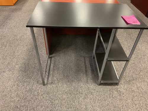 R966 20”x 36” Blk/Silver Used Desk $19.98