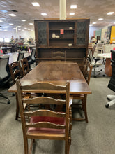 Load image into Gallery viewer, R5900 35”x 81” Dark Oak Used Table w/4 Side/2Arm Chairs/China $999.98 - 1 Only