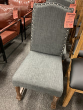 Load image into Gallery viewer, R601 Gray Upholstered Dining Used Chair $75.00
