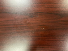 Load image into Gallery viewer, R606 41”x 71” Mahogany Lam Bowfront Used Desk w2 Files $499.98 - 1 Only