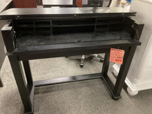 Load image into Gallery viewer, R3880 18”x 46”x 37” Black Drop Down Used Desk $149.98 - 1 Only