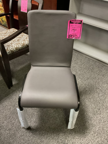 R3036 Gray/Metal Armless Used Chair $79.95 - 1 Only