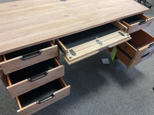 8137 66” Khaki Executive Desk $1199.95