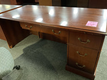 Load image into Gallery viewer, R110 36”x 72” Cherry Used Desk w/1 File $49.98 - 1 Only