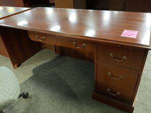 R110 36”x 72” Cherry Used Desk w/1 File $49.98 - 1 Only
