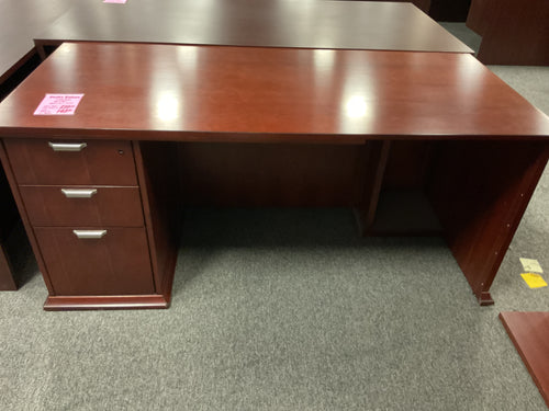 R3606 30”x 66” Cherry Used Desk w/1 File $149.98 - 1 Only