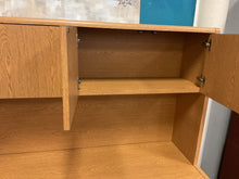 Load image into Gallery viewer, R782 3Pc Pine Executive Used Desk/Credenza/Hutch $125.00 - 1 Only