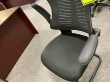 Load image into Gallery viewer, 4317 Mesh Back/Fabric Seat Sleigh Guest Chair $189.95