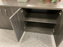 Load image into Gallery viewer, R6107 24”x 60” Dark Gray Lam 4 Door Used Storage Credenza $299.98 - 1 Only