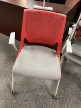 Load image into Gallery viewer, R14 Gray Stackable Used Chair w/casters $19.98