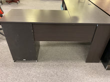 Load image into Gallery viewer, R9020 23”x 60” Dark Gray L- Shaped Used Desk w/1 File/Storage $149.98 - 1 Only