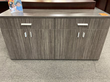 Load image into Gallery viewer, Used 71” Gray Lam 2 Drawer/4 Door Storage Cabinet $499.95