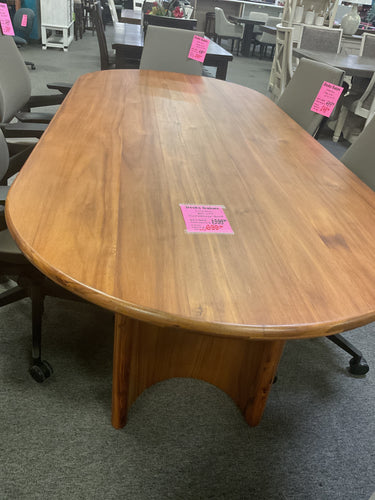 R692 8’ Oak Conference used Table $699.98 - 1 Only