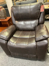 Load image into Gallery viewer, R3500 Espresso Leather Power BarcaLounger Used Rocker Recliner $499.95 - 1 Only