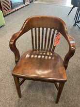 Load image into Gallery viewer, R778 Pecan Wooden Captains Used Chair $199.98