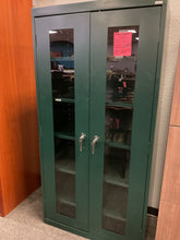 Load image into Gallery viewer, R4141 18”x 36”x 72” Dark Green Metal Used Storage Cabinet $349.98 - 1 Only