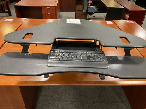 R49993 VariDesk 48” Black Corner Used Desk Riser $119.95