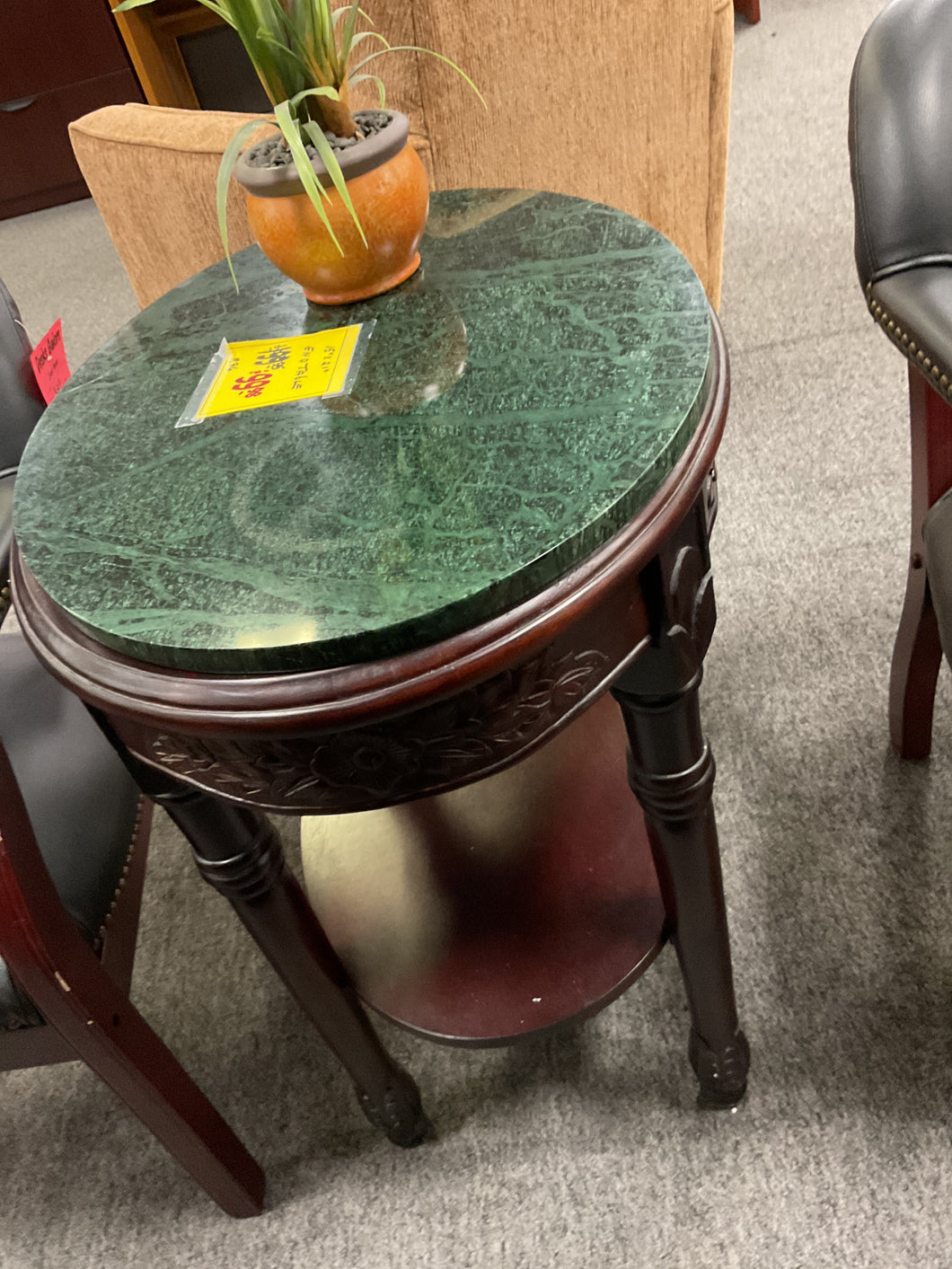 R96 15”x 21” Oval Mahogany Used Table $99.98 - 1 Only