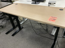 Load image into Gallery viewer, R9016 24”x 60” Natural Lam Power Adjustable Used Desk $349.95 - 1 Only