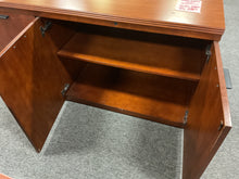 Load image into Gallery viewer, R981 22”x 72” Cherry Lam 4 Door Used Storage Credenza $299.98 - 1 Only