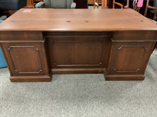 Load image into Gallery viewer, R2208 36”x 72” Cherry Executive Used Desk w/1 File $199.98 - 1 Only