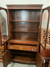 Load image into Gallery viewer, R1900 16”x 52” Pray’s Cherry Used Storage China Cabinet $599.98 - 1 Only