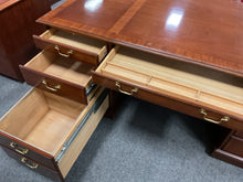 Load image into Gallery viewer, R1920 36”x 72” Cherry Executive Used Desk w/2 Files $699.98 - 1 Only