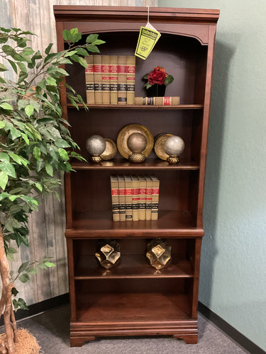 7951 32”x 78” Brown Cherry Open Bookcase $699.95