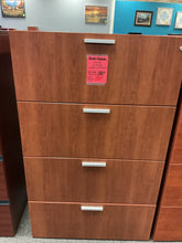 Load image into Gallery viewer, R61 36”x 57” Oak Lam 4 Drawer Used Lateral File $299.98