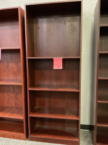 R990 32”x 70” Mahogany Lam Used Bookcase $199.98 - 1 Only