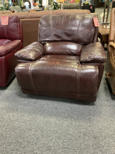 Load image into Gallery viewer, R1593 Brown Leather Used Recliner $249.98 - 1 Only