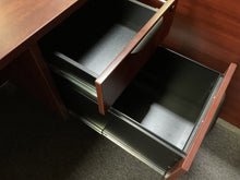 Load image into Gallery viewer, R6679 29.5”x 59” Cherry Lam Used Desk w/1 File $349.98 - 1 Only