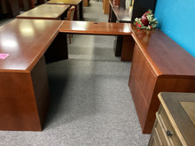 Load image into Gallery viewer, R900 36”x 72” Cherry U-Shaped Used Desk w/2 Files $249.98 - 1 Only