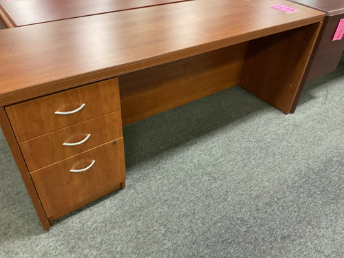 R2002 Cherry Lam. Used Credenza Desk w/1 file $199.98 - 1 Only
