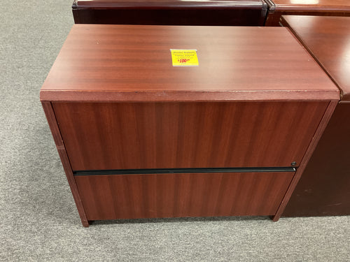 R46 Mahogany 2 Drawer Used Lateral File $99.95 - 1 Only