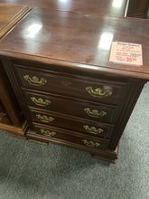 Load image into Gallery viewer, R8813 Cherry 4 Drawer Used Storage Nightstand $99.98